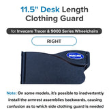 Desk Length Clothing Guard for Invacare Tracer & 9000 Series Wheelchairs