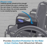 Desk Length Clothing Guard for Invacare Tracer & 9000 Series Wheelchairs