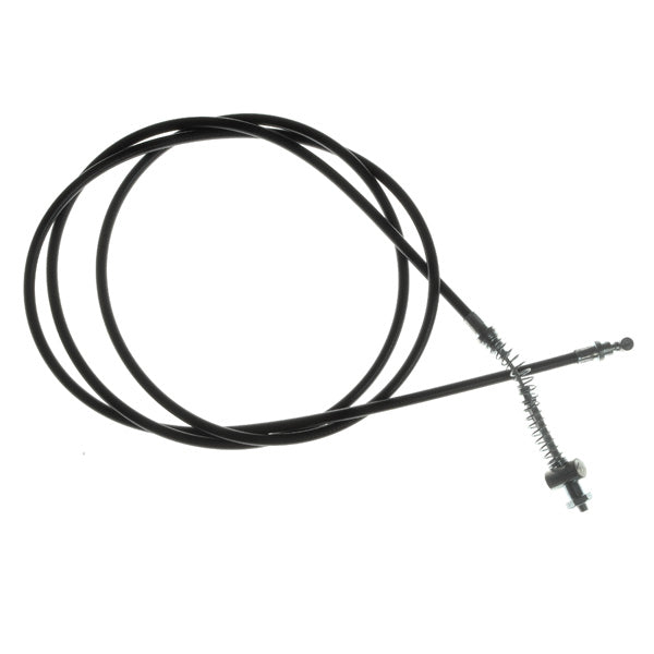 72 Scooter Drum Brake Cable with a black cable and metal rod, designed for full-size GY6 scooters, featuring distinct ends compared to 49cc scooter cables.