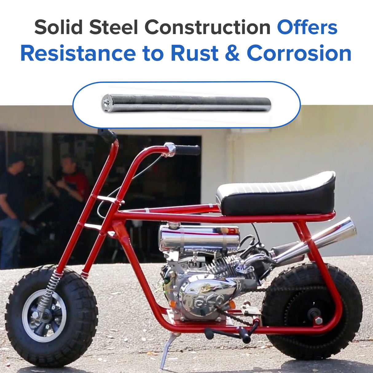 3/4" x 10" Jackshaft with 3/16" Keyway for Go-Karts & Mini Bikes