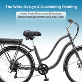 Deluxe Wide Cruiser Saddle Seat for Bikes & Scooters