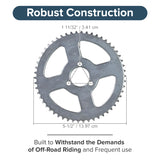 8mm 05T Scooter Chain Sprocket with 54 Teeth and 1-5/8" Mounting Hole Circle (x3 Holes)
