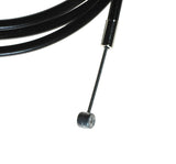 Close-up of a 69 brake cable for Currie (eZip, iZip, & Schwinn) scooters, showing the black sleeve and cable details.