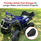 Black Plastic Fuel Tank with Petcock Valve for 90cc to 150cc ATVs