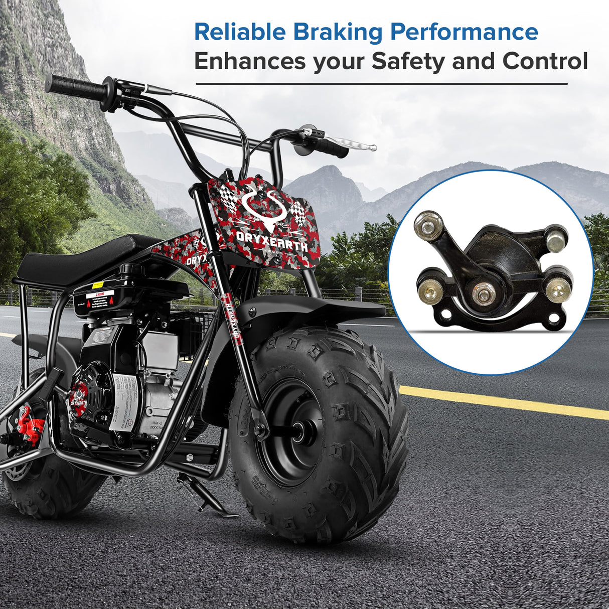 Brake Caliper with Left Arm for Scooters (Standard)