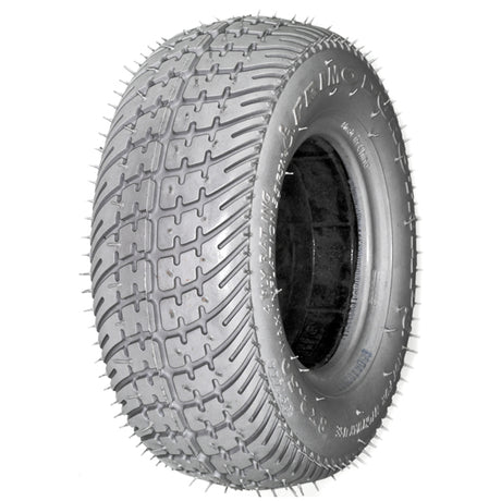 8x2.50 Foam-Filled Mobility Tire with C9267 Durotrap Knobby Tread, featuring a close-up view of the tire’s spiked tread pattern designed for flat-free use on mobility scooters.