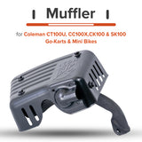 Muffler for Coleman CT100U, CC100X, CK100, & SK100 Go-Karts & Mini Bikes