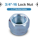 3/4"-16 Lock Nut for 1" Go-Kart Axles