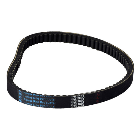 821-20-30 Scooter CVT Belt, shown as a black belt with blue text, suitable for automatic CVT street scooters, ATVs, dirt bikes, and go-karts.