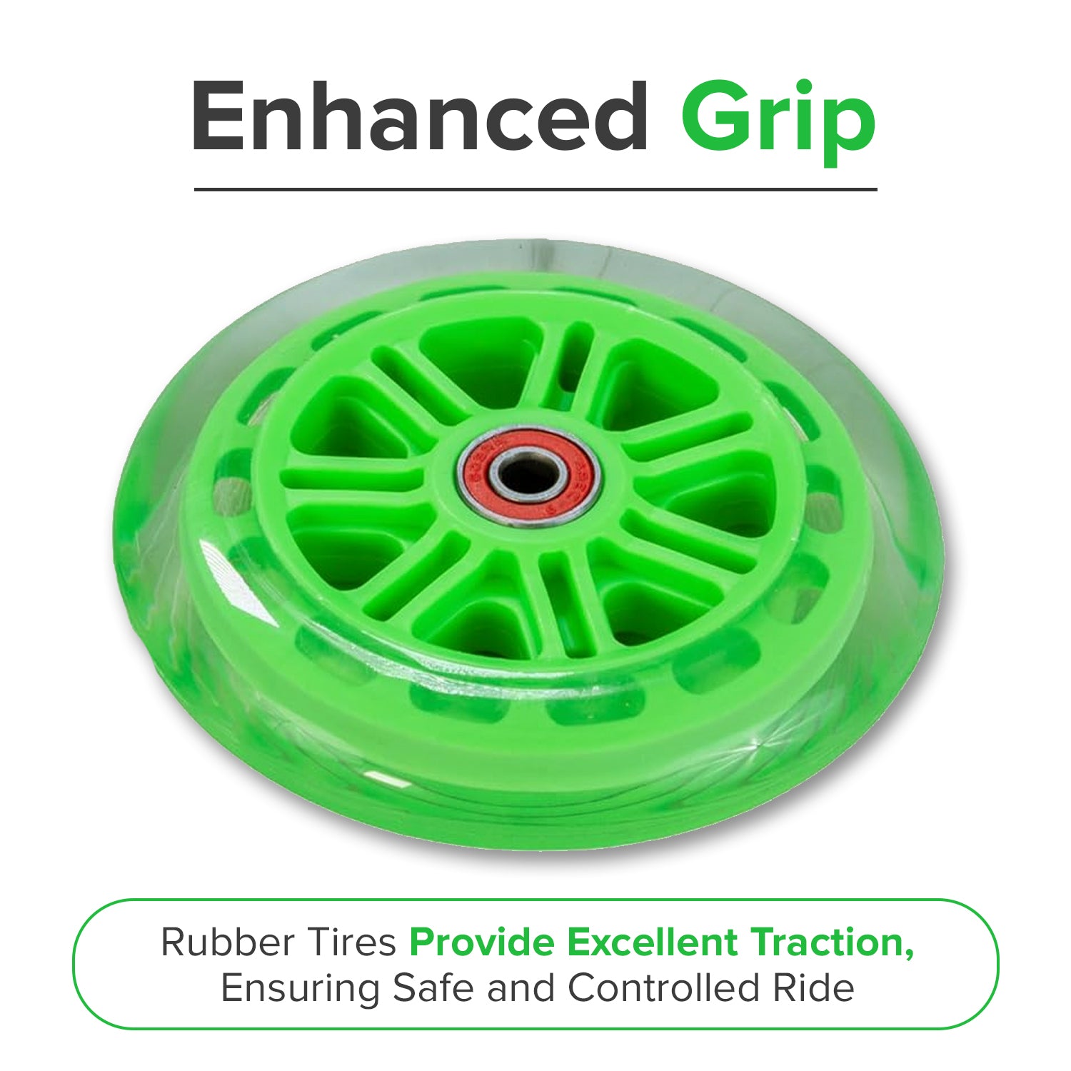 125 mm Razor A3 Kick Scooter Wheels with Bearings (Set of 2)