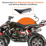 Black & Gray Vinyl Seat for Baja 90cc - 150cc ATVs
