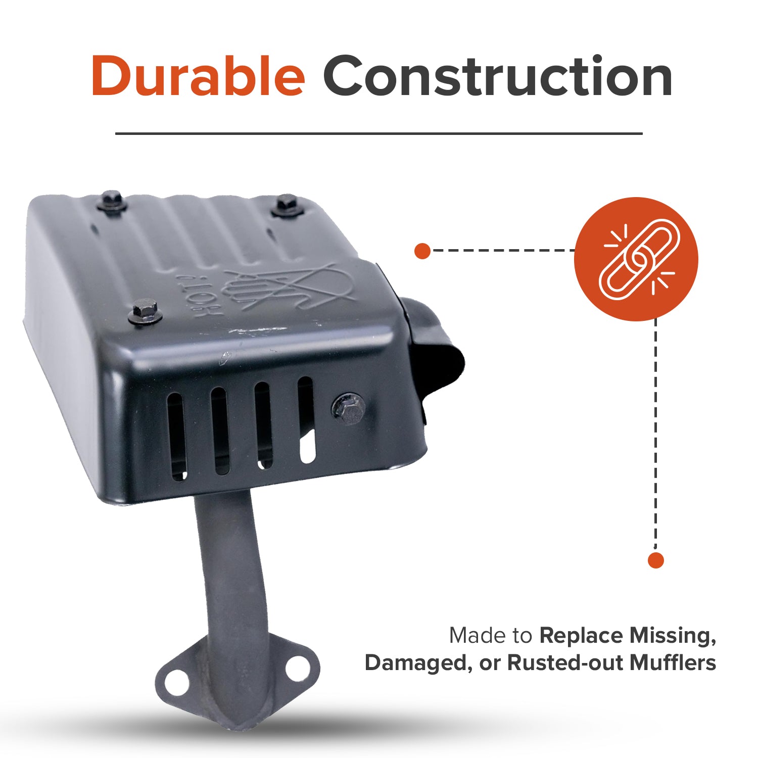 Muffler for Coleman CT100U, CC100X, CK100, & SK100 Go-Karts & Mini Bikes