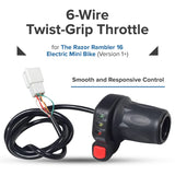 6-Wire Twist-Grip Throttle for the Razor Rambler 16 Electric Mini Bike (Version 1+)