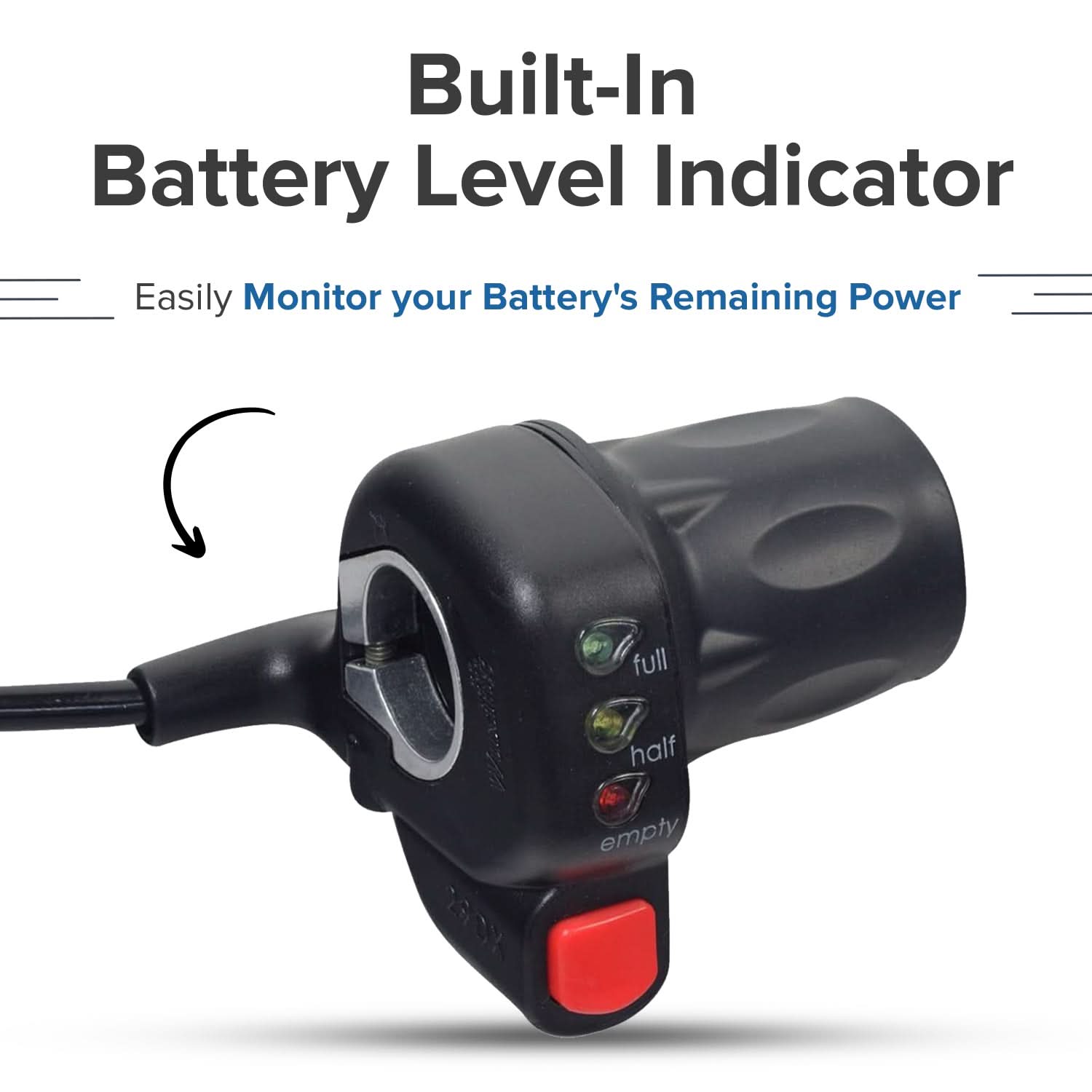 6-Wire Twist-Grip Throttle for the Razor Rambler 16 Electric Mini Bike (Version 1+)