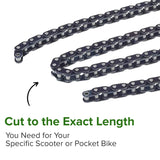 8 mm 05T Open Loop Scooter Chain - 3 Feet with Master Link