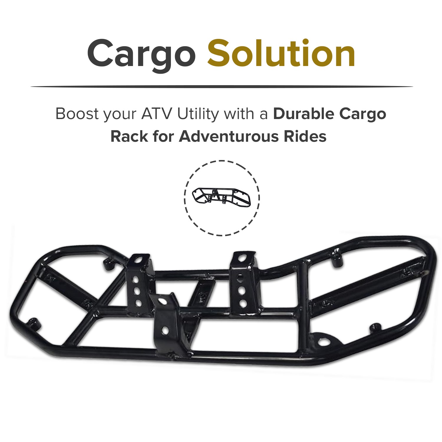 Steel Cargo Rack for the Coleman AT125-EX ATV