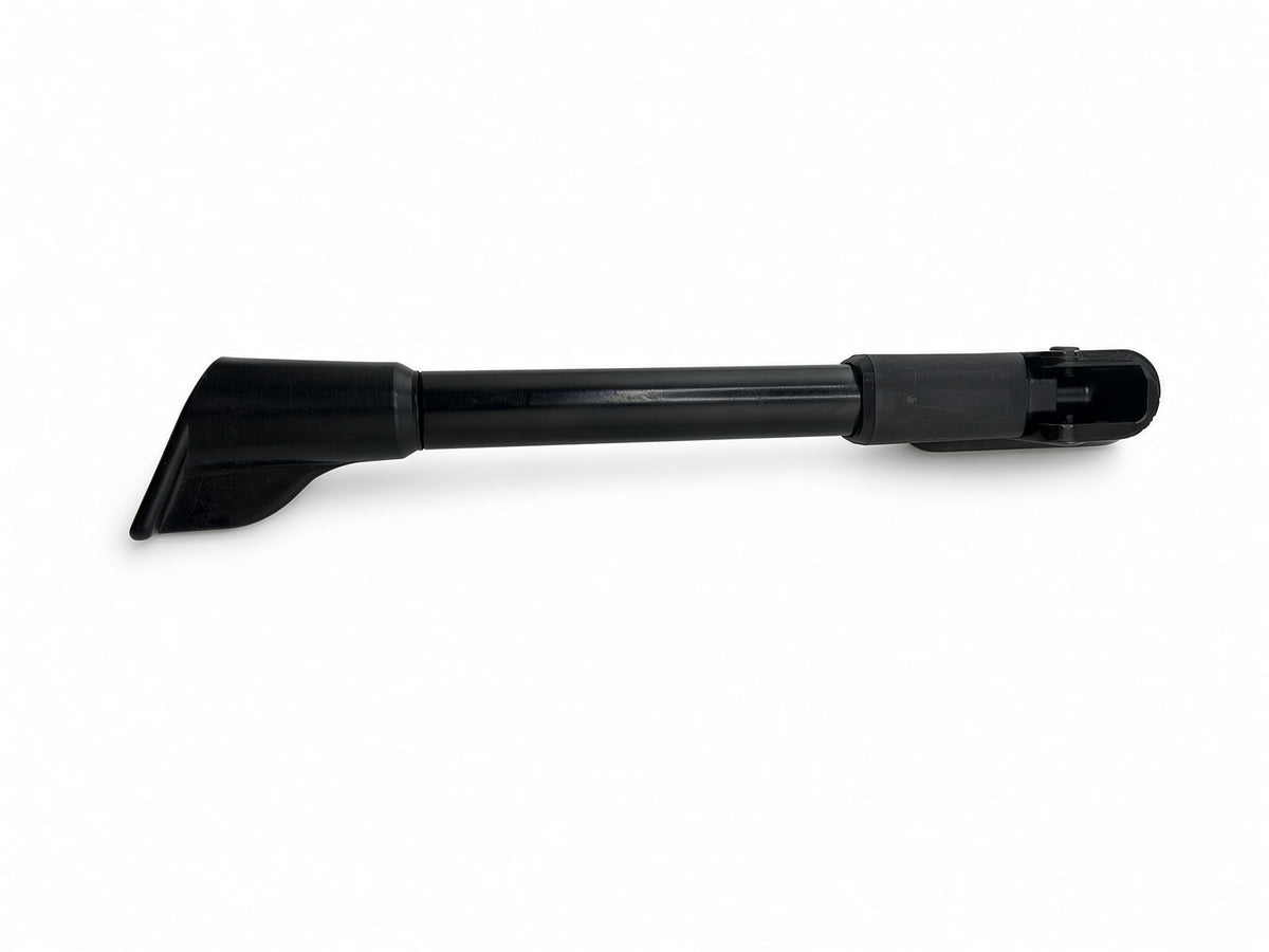 Hiboy DK1 kickstand showing the foot and pivot end