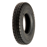 8x2 (200x50) Black Mobility Tire and Tube Set with Knobby Tread, featuring a close-up of the black tire with a hole in the center and pronounced knobby tread pattern.