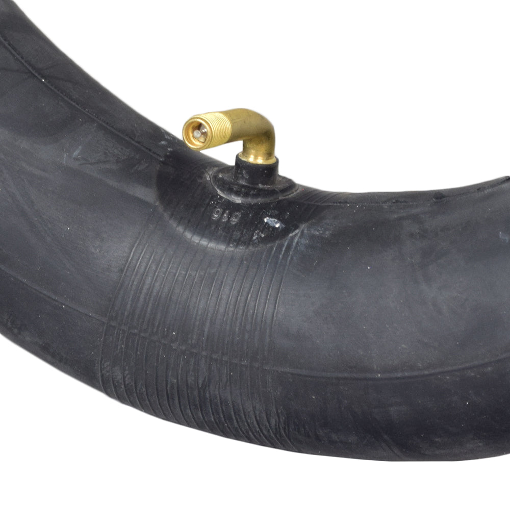 14x3 (3.00-8) Pneumatic Mobility Tire with C9210 Durotrap Tread, featuring a black rubber tube and brass valve, designed for a smoother ride on mobility scooters and power chairs.