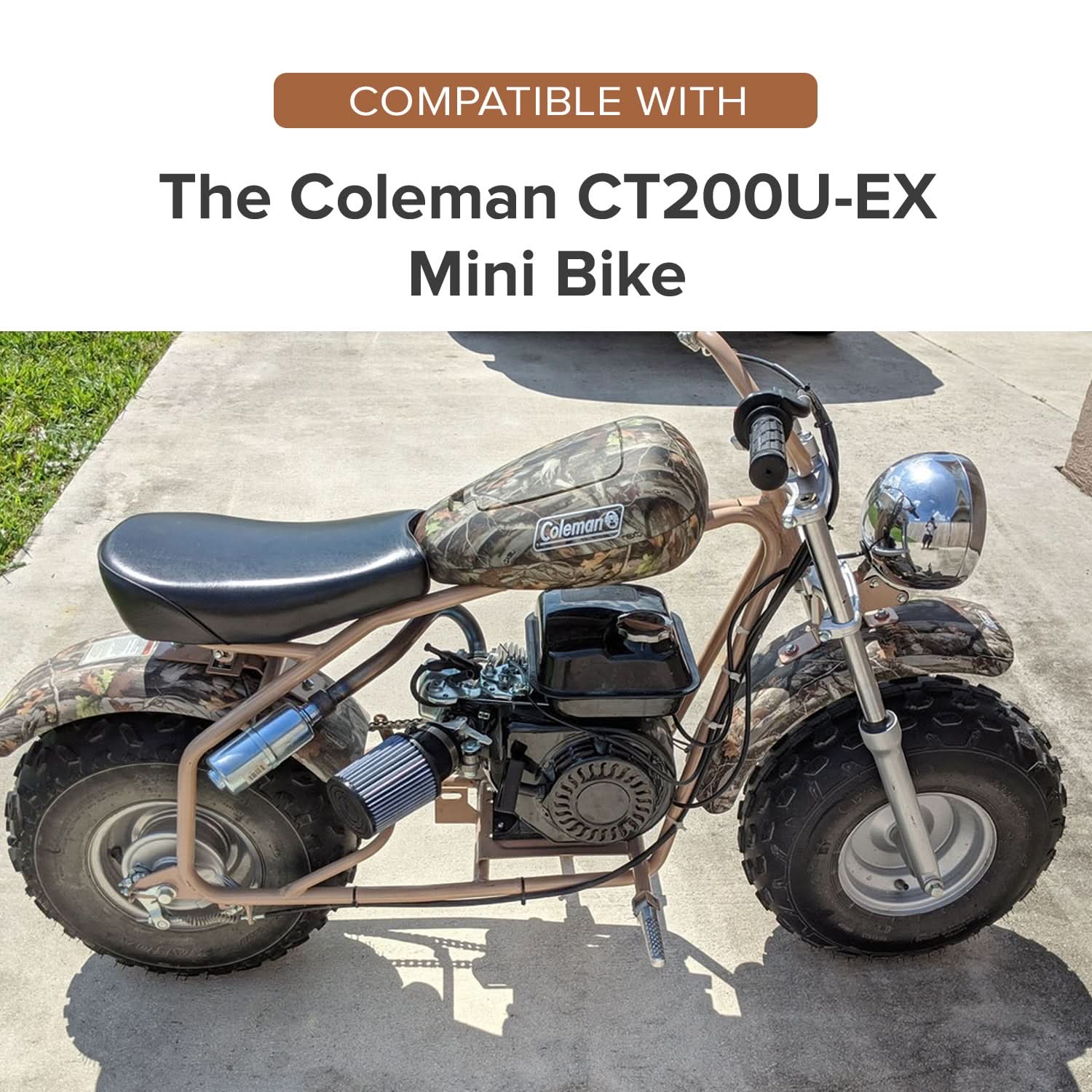 Headlight & Fender Bracket for the Coleman CT200U-EX Mini Bike Headlight & Fender Bracket for the Coleman CT200U-EX Mini Bike