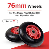 Rear Caster Wheels for the Razor PowerRider 360 (Set of 2)