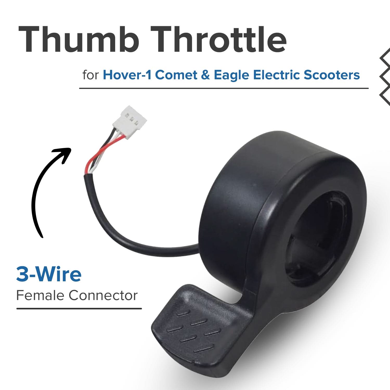 Thumb Throttle Scooter Controller Hover Alpha Parts Thumb Throttle For Hover-1 Comet Eagle Electric Scooters
