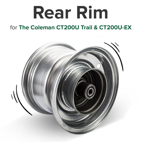 Rear Rim for the Coleman CT200U Trail & CT200U-EX