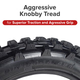 90/100-14 (3.00/4.10-14) Rear Tire with Knobby Tread for the Baja Dirt Runner (DR90) Dirt Bike