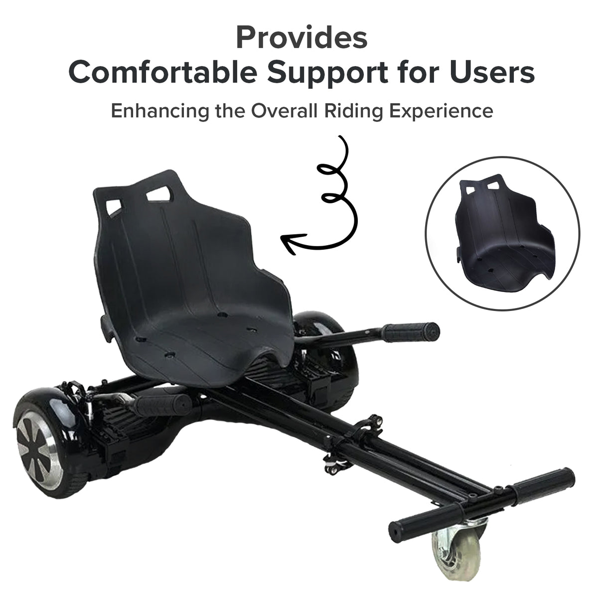 Seat for the Standard Hoverboard Go-Kart Kit