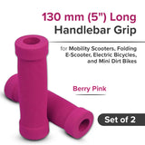 130 mm Foam Handlebar Grips for Mobility Scooters (Set of 2)