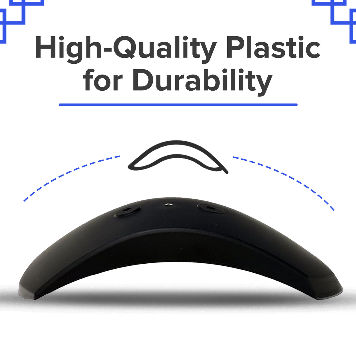 Black Plastic Front Fender for Baja Doodle Bug DB30 & Coleman CC100X Mini Bikes