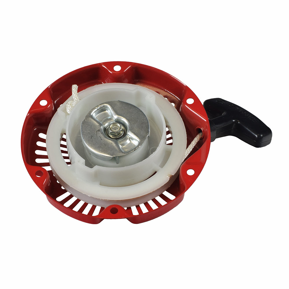 97cc Pull Start for the Baja Doodle Bug Mini Bike DB30 featuring a circular red and white component with a black handle, designed for compatibility with 97cc 4-stroke engines.