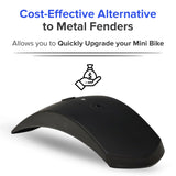 Black Plastic Front Fender for Baja Doodle Bug DB30 & Coleman CC100X Mini Bikes