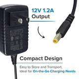 12 Volt 1.2 Amp 2.1mm ID Coaxial Battery Charger for the Kidzone 12V Ride-On Electric Tractor w/ Trailer