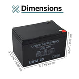 12 Ah 36 Volt Razor MX500 & MX650 Battery Pack