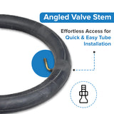 16x2.15/2.50 Inner Tube with Angled Valve Stem