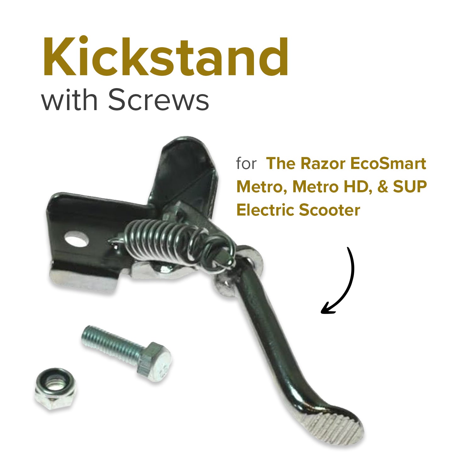 Kickstand with Screws for the Razor EcoSmart Metro