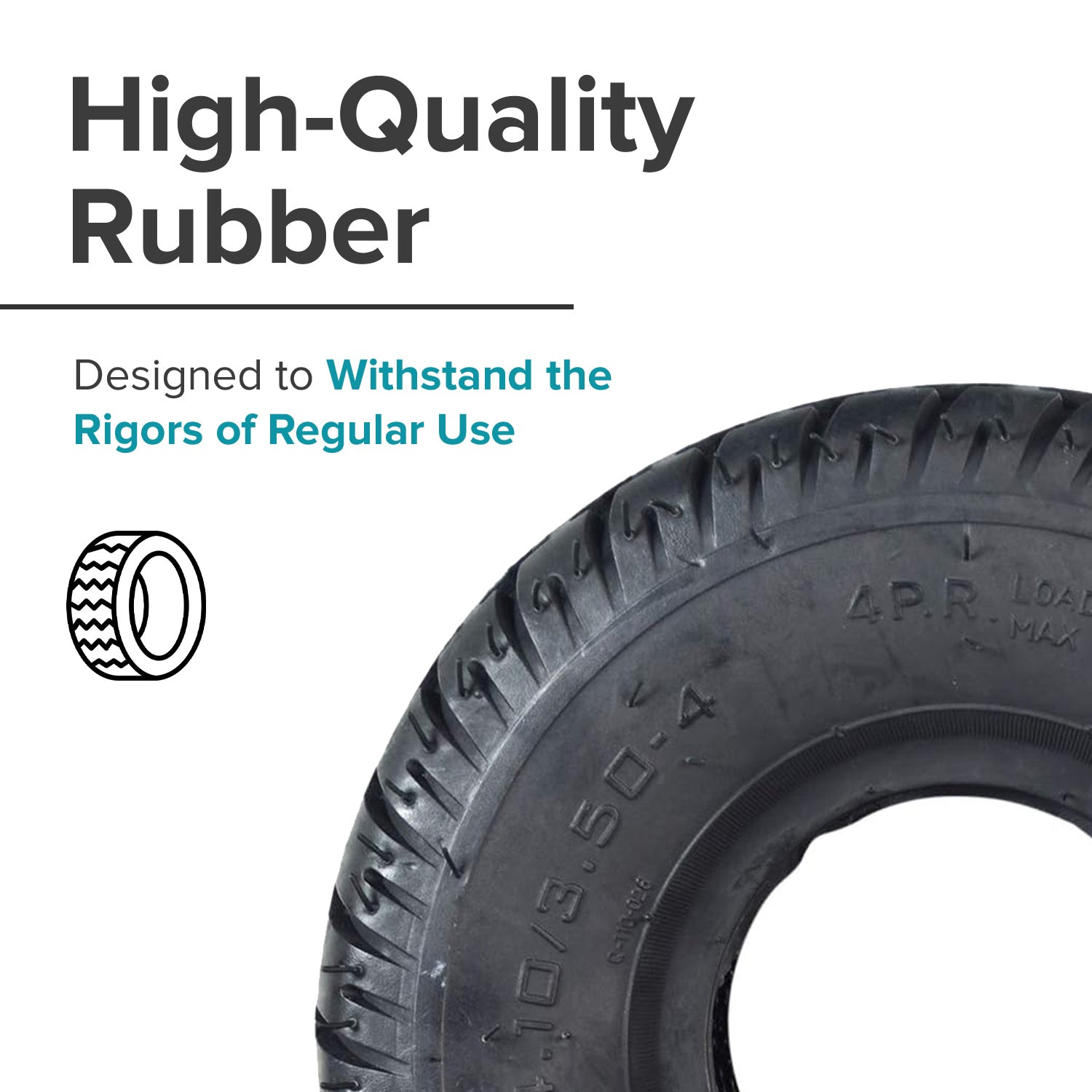 4.10/3.50-4 Pneumatic Scooter Tire with Q110 Tread
