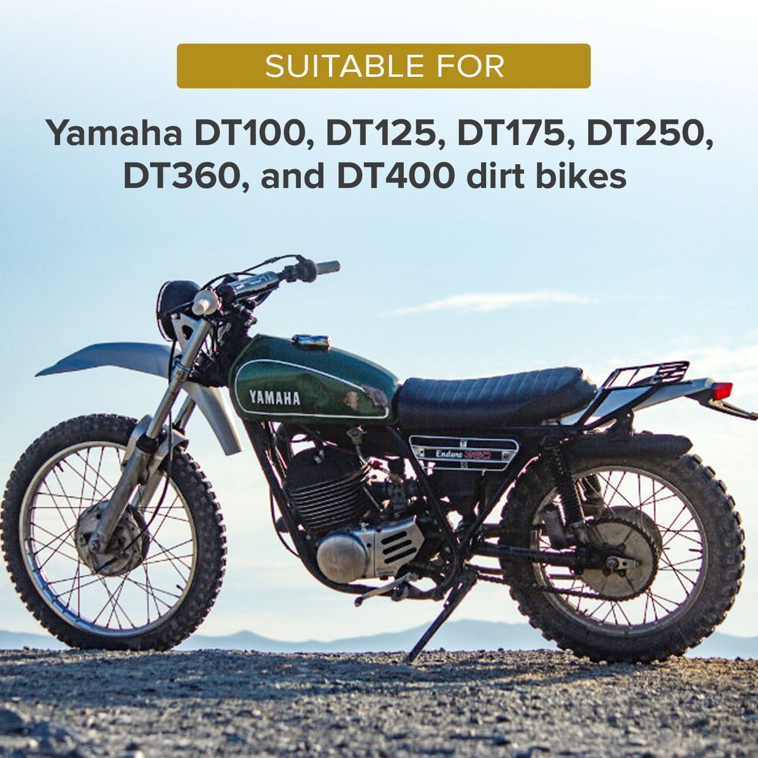 Petcock Fuel Valve for the Yamaha DT100, DT125, DT175, DT250, DT360, & DT400 Dirt Bikes