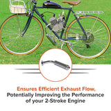 Exhaust Pipe & Muffler for 48cc - 80cc 2-Stroke Bicycle Engine Kits