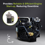 Electric Starter Motor with Solenoid for Kohler Engines 2409801, 2509808, 2509809, 2509811,6744, 2-2022-DR, & AM132702