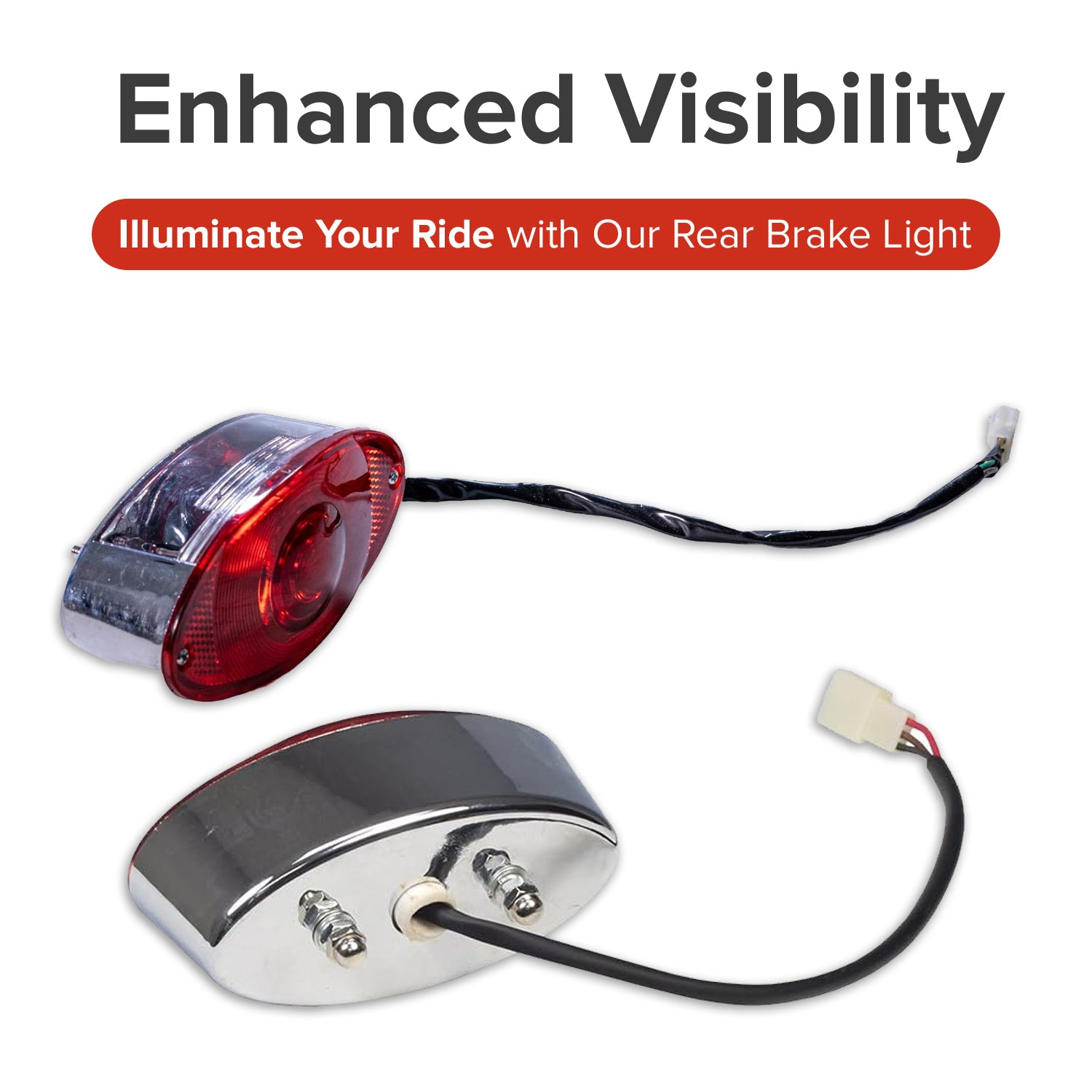 Rear Brake Light for 150cc - 250cc Go-Karts & Dune Buggies