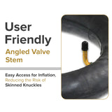 10"x2" (54-152) Inner Tube for Scooters & Power Chairs with an Angled Valve Stem