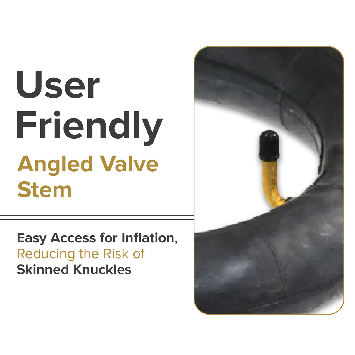 10"x2" Inner Tube with Angled Valve Stem for the Razor Pocket Mod Petite