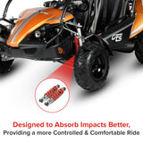 195 mm Adjustable Shocks with 8 mm Eyes for Go-Karts & Mini Bikes (Set of 2)