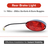 Rear Brake Light for 150cc - 250cc Go-Karts & Dune Buggies