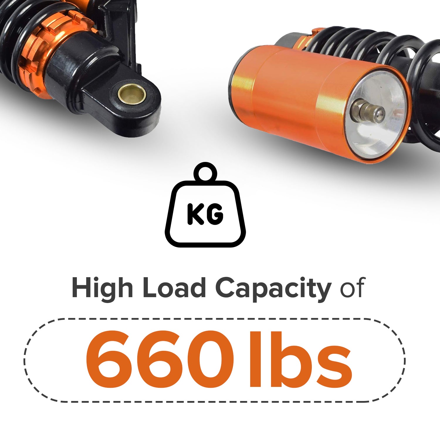 13-1/2" Adjustable Air Shocks for ATVs, Dirt Bikes & Go-Karts (Set of 2)