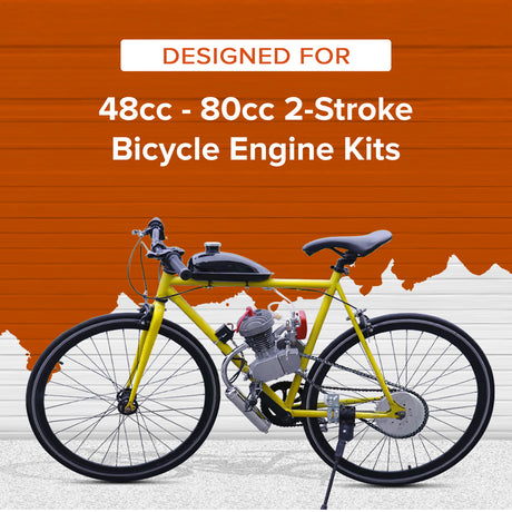 Exhaust Pipe & Muffler for 48cc - 80cc 2-Stroke Bicycle Engine Kits