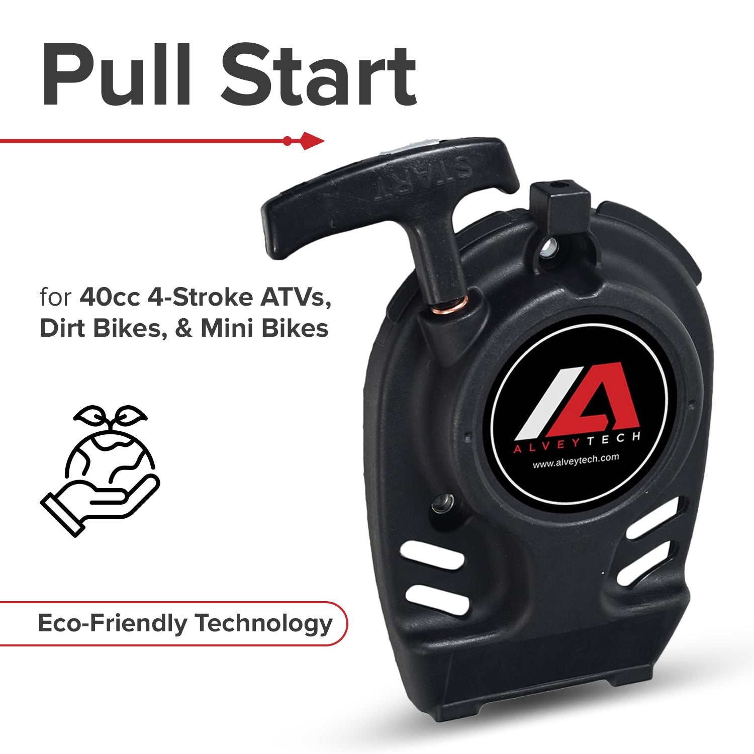 Pull Start for 40cc 4-Stroke ATVs, Dirt Bikes, & Mini Bikes