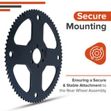 75 Tooth #35 Chain Rear Wheel Sprocket for the Realtree RT100 Mini Bike